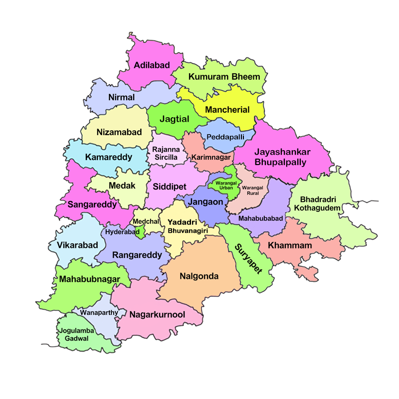 Telangana District Department Official Websites list 