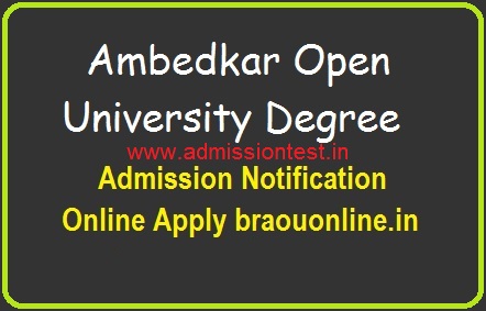 BRAOU Degree / UG Eligibility Test 2019 for BA/ BCom/ BSc Admissions (Ambedkar Open University)