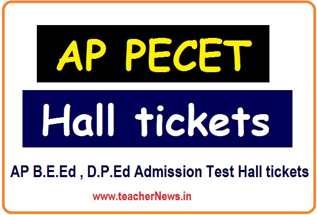 AP PECET Hall tickets 