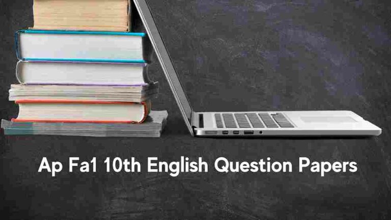 Ap Fa1 10th English Question Papers