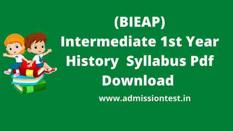 Download Ap Intermediate 1st Year  History Syllabus