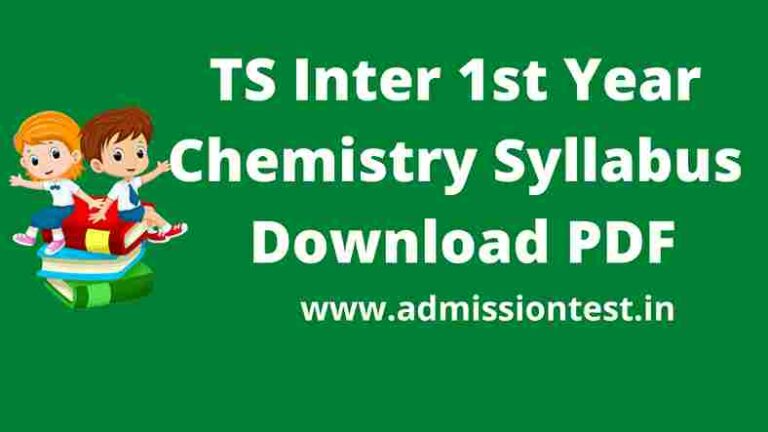 Telangana Inter First Year 2022 Chemistry