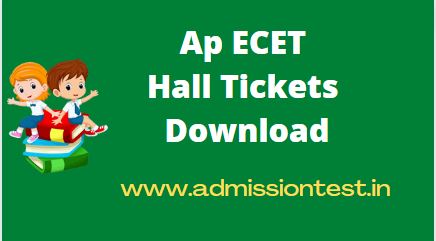 AP ECET Halltickets Download