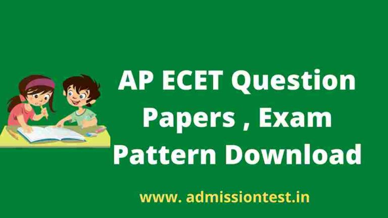 AP ECET Question Papers 2023 Exam Pattern