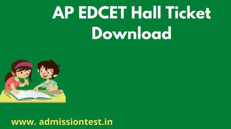 AP EDCET Hall Ticket Download 2023