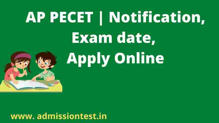 AP PECET 2023 Notification Exam date Apply Online Pattern
