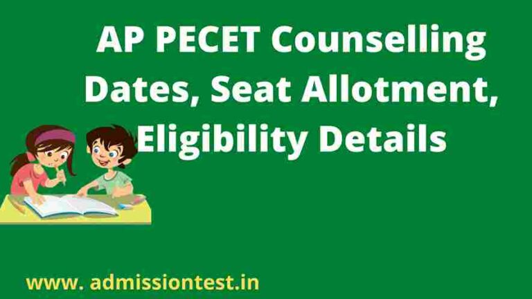 AP PECET Counselling Seat Allotment Eligibility Details