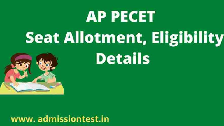 AP PECET Seat Allotment Details