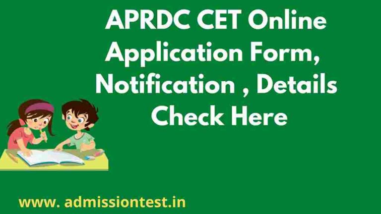 APRDC CET Application Form 2023