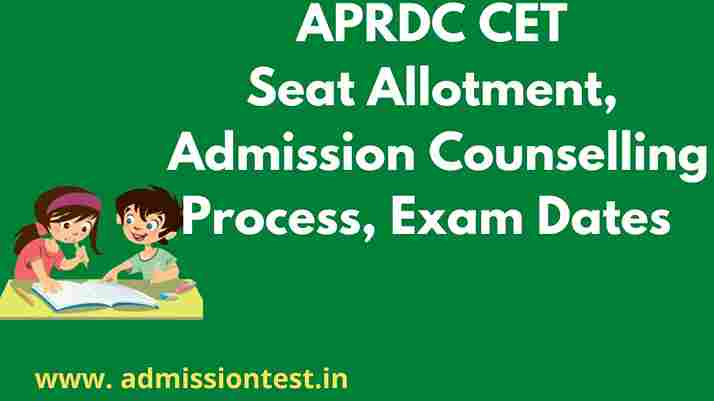 APRDC CET SEAT Allotment 2023