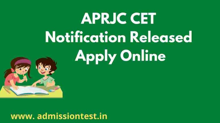 APRJC CET Notification 2023