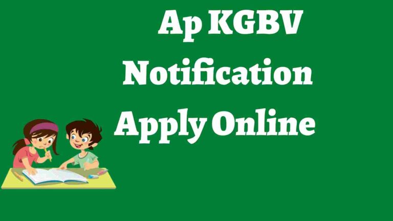 Ap KGBV Notification Apply Online For Admission 2023
