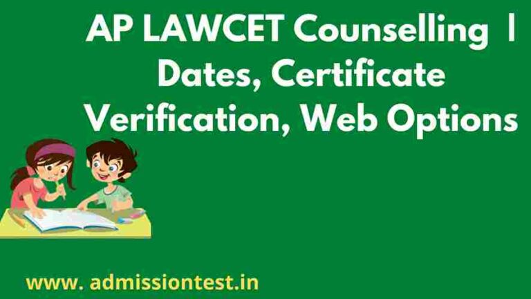 Ap LAWCET Counselling Dates 2023