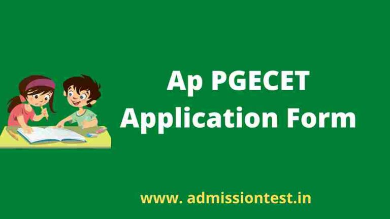 Ap PGECET Application Form
