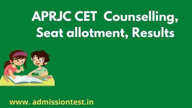Aprjc Counselling, Seat allotment Download 2023