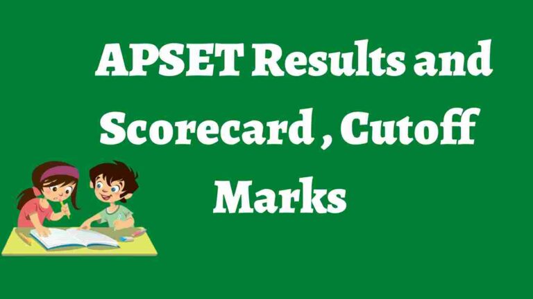 APSET Results and Scorecard