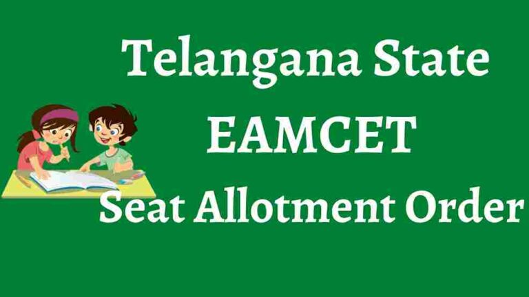Ap EAMCET Seat Allotment order 2023