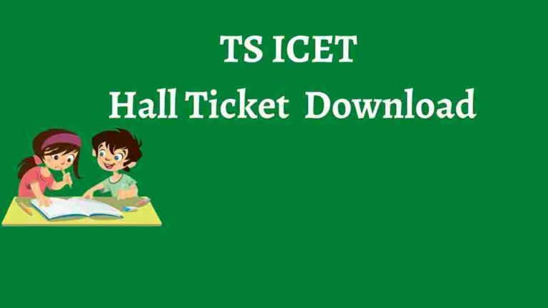 TS ICET 2023 Hall Ticket