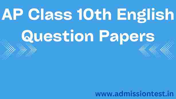 AP Class 10th English Question Papers