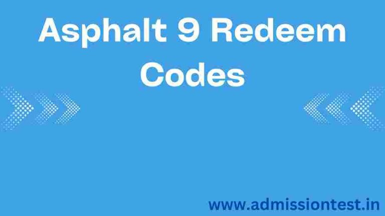 Asphalt 9 Redeem Codes