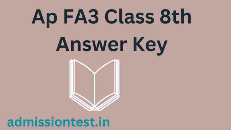 Ap FA3 Class 8th Answer Key
