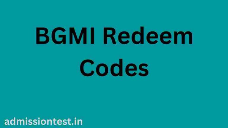 BGMI Redeem Codes