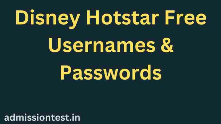 Disney Hotstar Free Usernames & Passwords