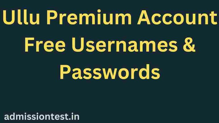 Ullu Premium Account Free Usernames & Passwords
